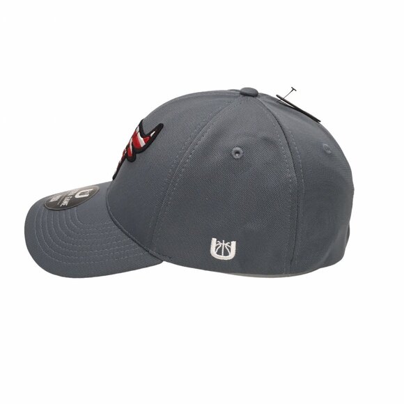 Chicago Bulls Hat NBA ULTRA GAME One Size Gray American Flag Logo Embroidered - Picture 3 of 10
